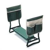 ZUN Outdoor 2-in-1 Garden Stool and Kneeler, Garden Bench with Tool Bags, Kneeling Pad, Gift for Parent, W2181P155115