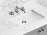 72"x 22" bathroom stone vanity top engineered color undermount ceramic sink and 3 faucet hole W1059P232320