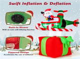 6 Feet Christmas Inflatables Airplane with Built-In Blower 15326109