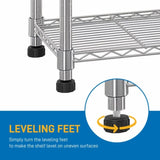 4-Layer Chrome Plated Iron Shelf 120*90*35 Silver 00410035