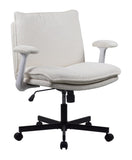 Cross-Legged Friendly Office Chair with Criss Cross Frame, Rolling Casters & Fold-Down Arms, 47287432