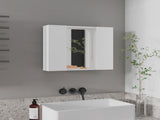 Ellegrini 1-Drawer Medicine Cabinet White B06280134