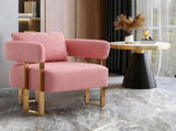 TS Modern decorative chair, living room side chair with gold metal legs, no wheels, suitable for 56063728