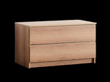 Devi Oak Wood Closet System B040P311959