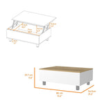 ZUN Boston Lift Top Coffee Table B128P148668