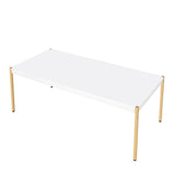 Otrac White & Gold Finish Coffee Table B2726P288769