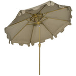 ZUN Outdoor beach umbrella （Prohibited by WalMart） 71130969