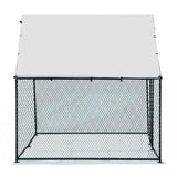 6.5 x 10 ft Large Metal Chicken Coop, Walk-in Poultry Cage Chicken Hen Run House with Waterproof 03144517