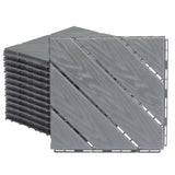Plastic Interlocking Deck Tiles, 27 Pack, 11.8"x11.8" Waterproof Flooring Tiles for Indoor and 47968490