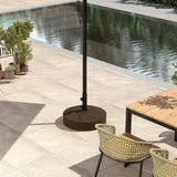 Brown Heavy Duty Outdoor Umbrella Stand Base with Stand 74817963