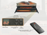 23 inch Electric Fireplace 3D Log set insert, Infrared Fireplace Heater for Indoor 17295693
