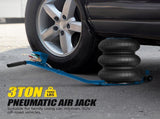 Air Jack, 3 Ton/6600 lbs Triple Bag Jack, Bag Jack Lift Up to 15.75 Inch, 3-5S Fast Lifting 48401406