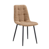 ZUN Modern Style Dining Chair Mid Century Modern Chair, Shell Lounge Upholstered Chair with Metal Legs N752P186178G