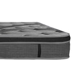 Luxurious 14in Euro Top Mattress, Queen Size Plush Memory Foam Mattress for Bed Frames, Dark Gray B011P204500