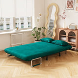 39 Convertible Chair Bed, Tri-Fold Sofa Bed with Adjustable Backrest & Pillow, Leisure Chaise W1767P192816