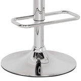 Grey and Chrome Adjustable Swivel Stool B062P185662