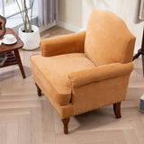Accent Chair.Nailhead Trim Armchair for Living Room,Comfy Chenille Club Sofa Chair,Springs Cushions W3042P262908