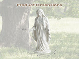 29.5" Virgin Mary Statue Handcrafted Religious Garden Sculpture for Outdoor Patio Lawn 37198699