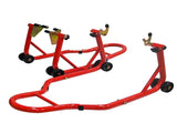 Motorcycle Stand Lift 440lbs Front Rear Combo Stand Lift Stand Front Wheel Fork Stand Rear UK Fork W1102P336230