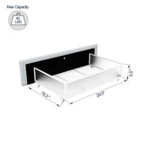 Anda Queen Size Ivory Boucle Upholstered Platform Bed with Patented 4 Drawers Storage, Tufted B083P152011