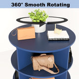 Blue 360 Rotating shoe cabinet 7 layers W1320P165030