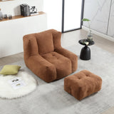 Fluffy bean bag chair, comfortable bean bag for adults and children, super soft lazy sofa chair with W1996P190379