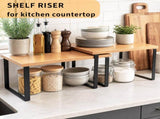 2 Pack Cabinet Organizers Shelves, Multipurpose Storage Rack, Kitchen Cabinet Storage, 11.7''W, 82238922