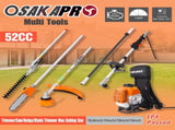 Backpack 4 in 1 Multi-Functional Trimming Tool, 52CC 2-Cycle Garden Tool System with Gas Pole Saw, W46561895