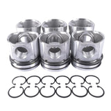 Pistons & Rings Kit For Dodge Ram 2500 3500 5.9L Cummins 24V 2004-2006 3966678 3970192 4089669 15670389