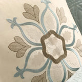 9 Piece Charmeuse Comforter Set Blue Queen B03597003