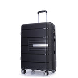 Hardshell Suitcase Double Spinner Wheels PP Luggage Sets Lightweight Durable Suitcase with TSA W284112584