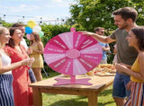 24 Inch Height Adjustable Prize with Smooth Spin, 2-in-1 Tabletop & Floor Standing Spinning 93646936