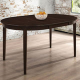 Cappuccino Oval Dining Table with Leaf Extension B062P153869