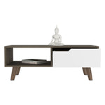 ZUN Oslo Coffee Table 2.0, One Drawer, Four Legs B200P188811