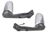 2Pcs Front Left and Right Chrome Power View Door Mirror with Turn Signal Light Fits for 56275757