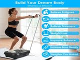 Vibration Plate Exercise Machine with 120 Speed Levels & 2 Resistance Bands, 331Lbs Load Capacity 86926018