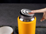Fashion Titanium-Coated Tea Tumbler with Infuser, thermos cup 370ml green 60550528