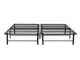 Metal Mattress Foundation Bed Frame, Cal King Size Bed Base, Bedroom Furniture, Black B011P204496