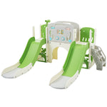 ZUN Kids Slide Playset Structure 8 in 1, Freestanding Ocean Themed Set with Slide, Arch N710P176322F