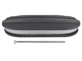 15" Oval Black Aluminum Half Finned Air Cleaner Assembly Fits for Chevy Ford Mopar 06143711