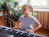 GEP-110 61 Key Keyboard with Piano Stand, Piano Bench, Built In Speakers, 15591988