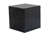 Wood-Look Square-Column MGO End Table, H18",Wood-Like Distressed Finish, Mix with Different Heights, N770P291199B