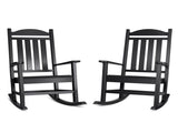 HDPE Outdoor Rocking, Porch Rocker with High Back, Patio Rockers Weather Resistant Rocking W1889P450927