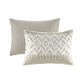 King/Cal King 3 Piece Cotton Duvet Cover Set with Chenille Tufting B035129139