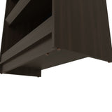 FM FURNITURE Oatman Shoe Rack with Open Storage, Wengue B128P301390