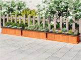 Detachable Bottom Garden Bed, Protective Coating Pine Planter for Herbs, Flowers & Vegetables 28" x 13062326