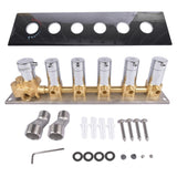 5-Function Silver Brass Shower Diverter Thermostatic Valve Shower Diverter Valve Constant 54087782