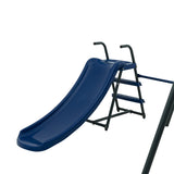 XNS052 grey and blue interesting six function swingset with net swing metal plastic safe swing set W1711142347