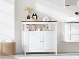 Modern Storage Cabinet with Double Doors, Free-Standing Bathroom Cabinet with Adjustable Shelf and 36406747