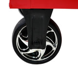9 DRAWERS MULTIFUNCTIONAL TOOL CART WITH WHEELS AND WOODEN TOP W1102139230
